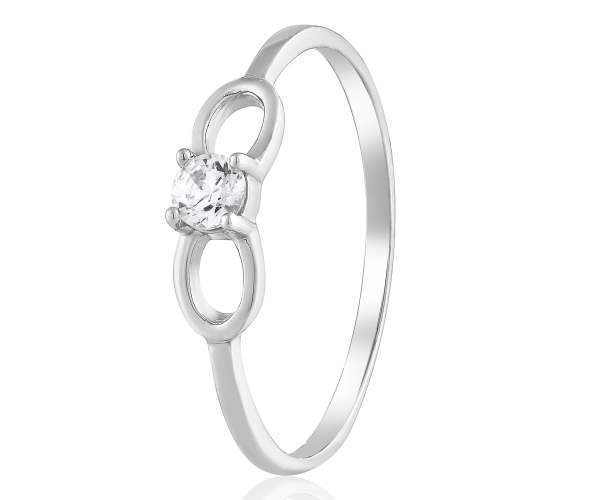 

Кольцо из белого золота с камнем SWAROVSKI Zirconia "Севилья", КД4176/1SW, 17 размер