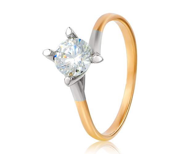

Кольцо с камнем SWAROVSKI Zirconia "Изящность", КД4098SW, 18 размер