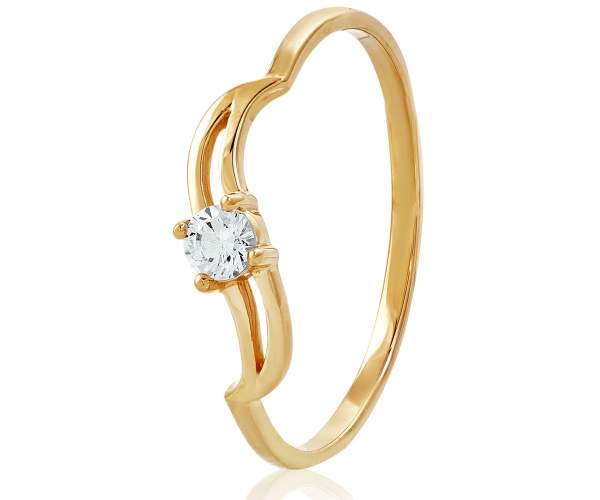 

Кольцо золотое с камнем SWAROVSKI Zirconia "Дали", КД4144SW, 15.5 размер