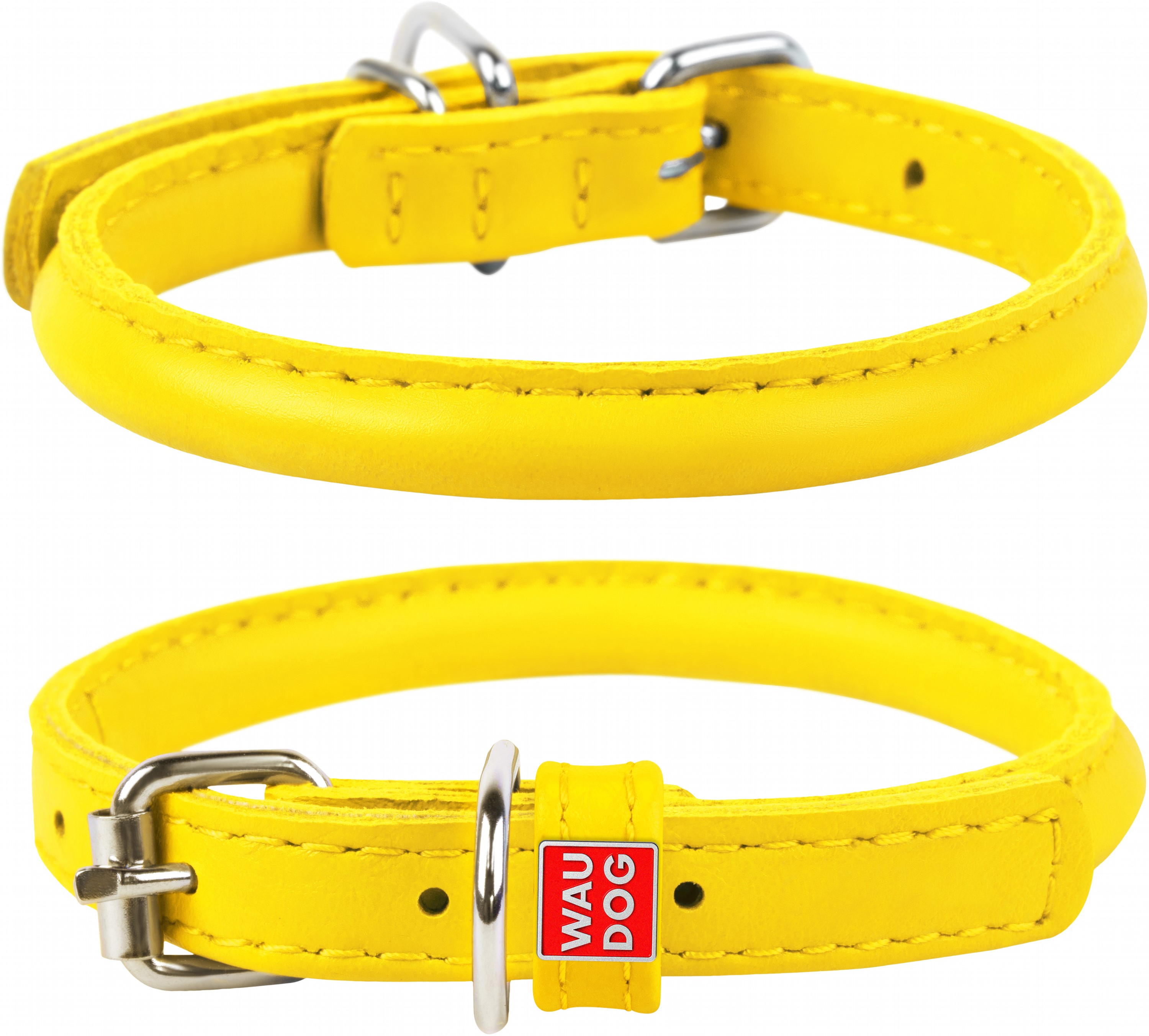 

Ошейник для собак кожаный Collar WAUDOG Glamour с QR паспортом, круглый, XL, Д 13 мм, Дл 53-63 см