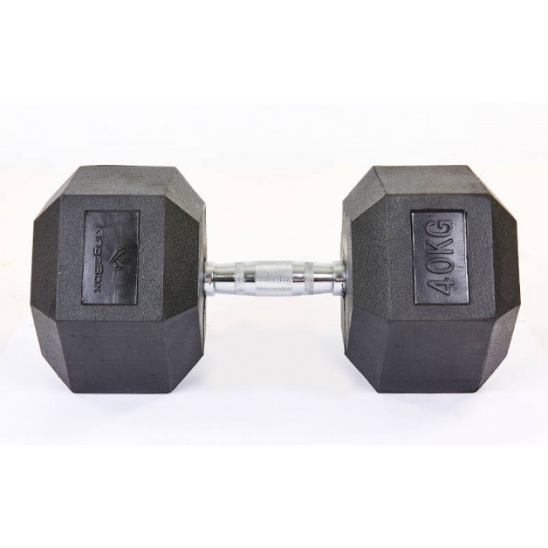 

Гантель гексагональная CrossGym 1х40 кг, код: SC-8013-40