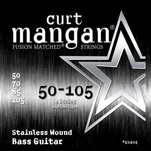 

Струны для бас-гитары Curt Mangan 42404 Medium Light Stainless Wound (50-105)