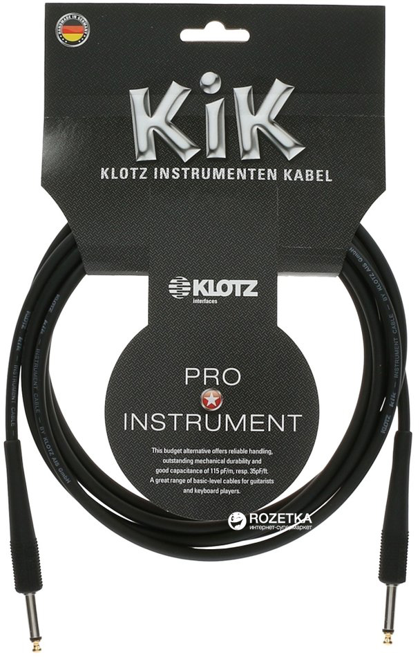 

Инструментальный кабель Klotz KIKG6.0PP1 6 м