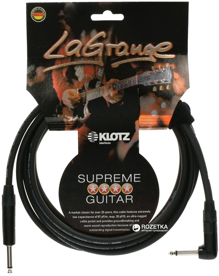 

Инструментальный кабель Klotz LAPP0450 4.5 м