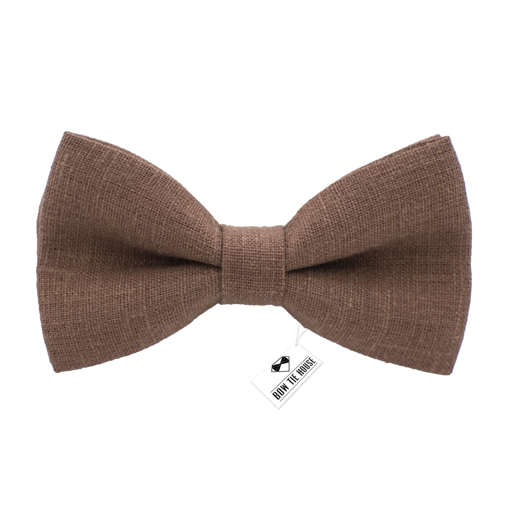 

Бабочка Bow Tie House большая льняная коричневая 06578L