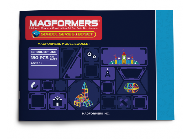 

Магнитный конструктор Magformers Школьный набор, 180 эл. (712004)
