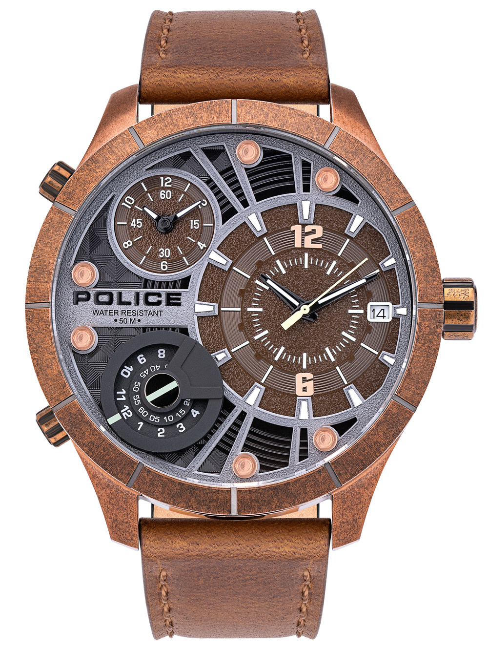 

Часы Police PL15662XSQR.12 Bushmaster Herren 52mm 5ATM