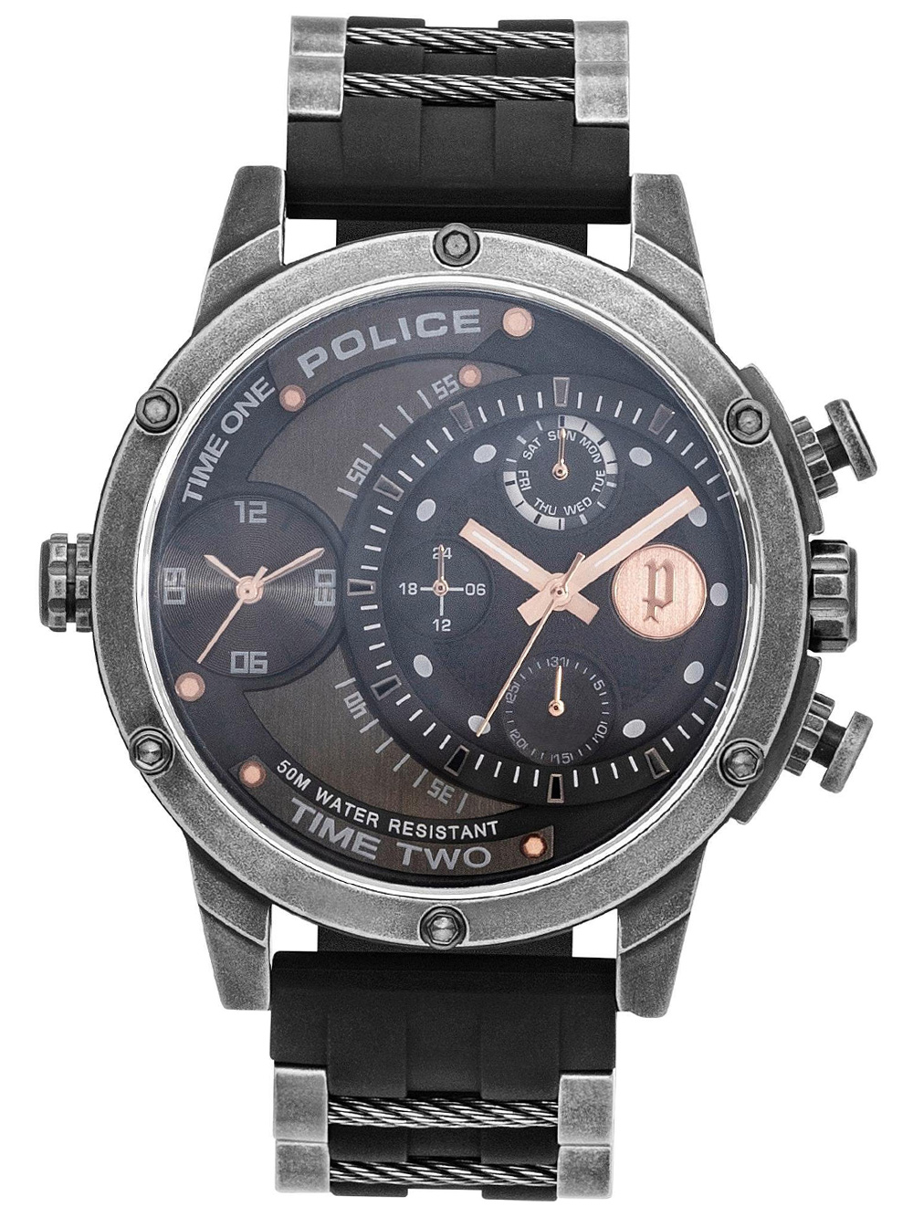 

Часы Police PL15983JSQ.39P Scythe Herren 50mm 5ATM
