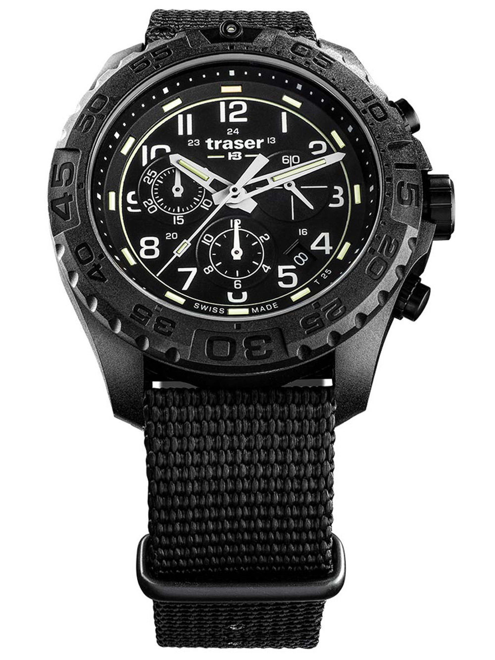 

Часы Traser H3 108680 P96 OdP Evolution black Chronograph 44mm