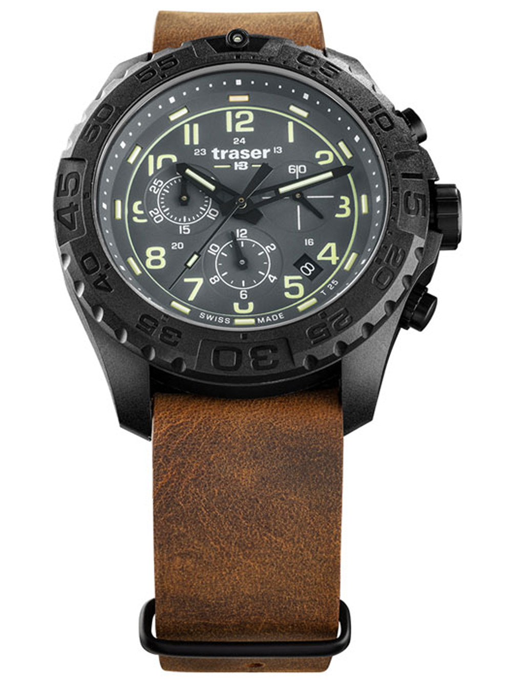 

Часы Traser H3 109045 P96 OdP Evolution grau Chronograph 44mm 20ATM