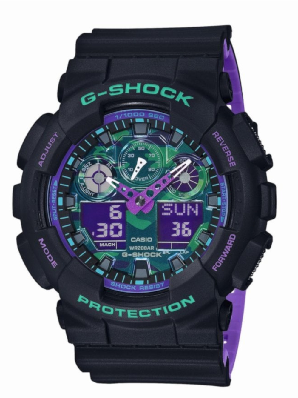 

Часы Casio GA-100BL-1AER G-Shock 53mm 20ATM