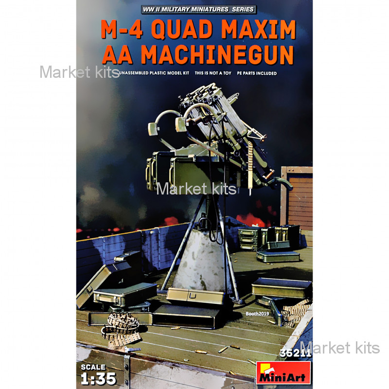 

М4 — счетверённая зенитная пулемётная установка 1:35 MINIART (MA35211)