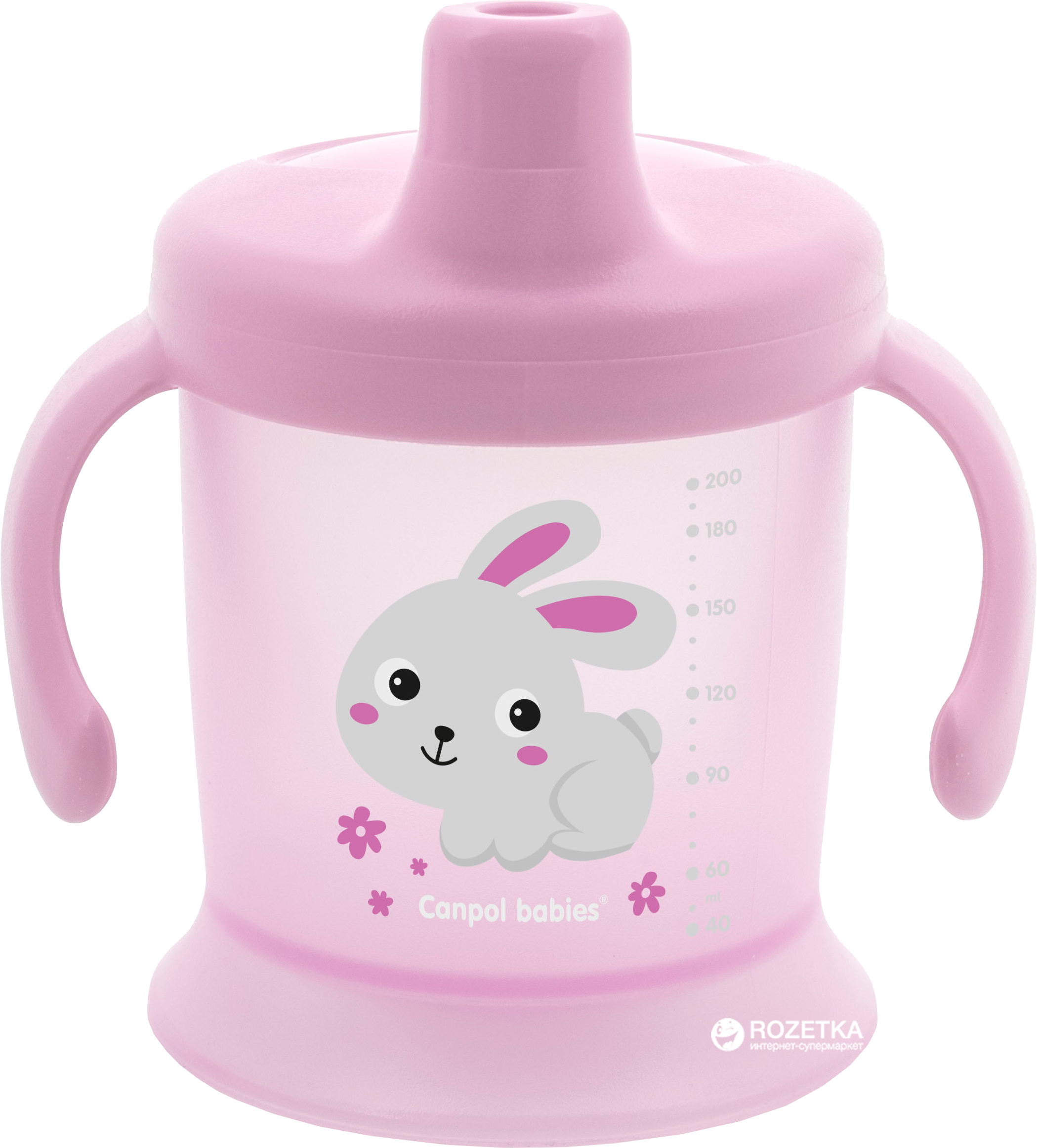 

Кружка-непроливайка Canpol Babies Bunny&Company 200 мл Розовая (31/300 Розовый)
