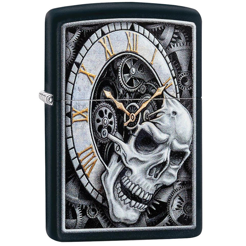 

Зажигалка Zippo Skull Clock Design, 29854
