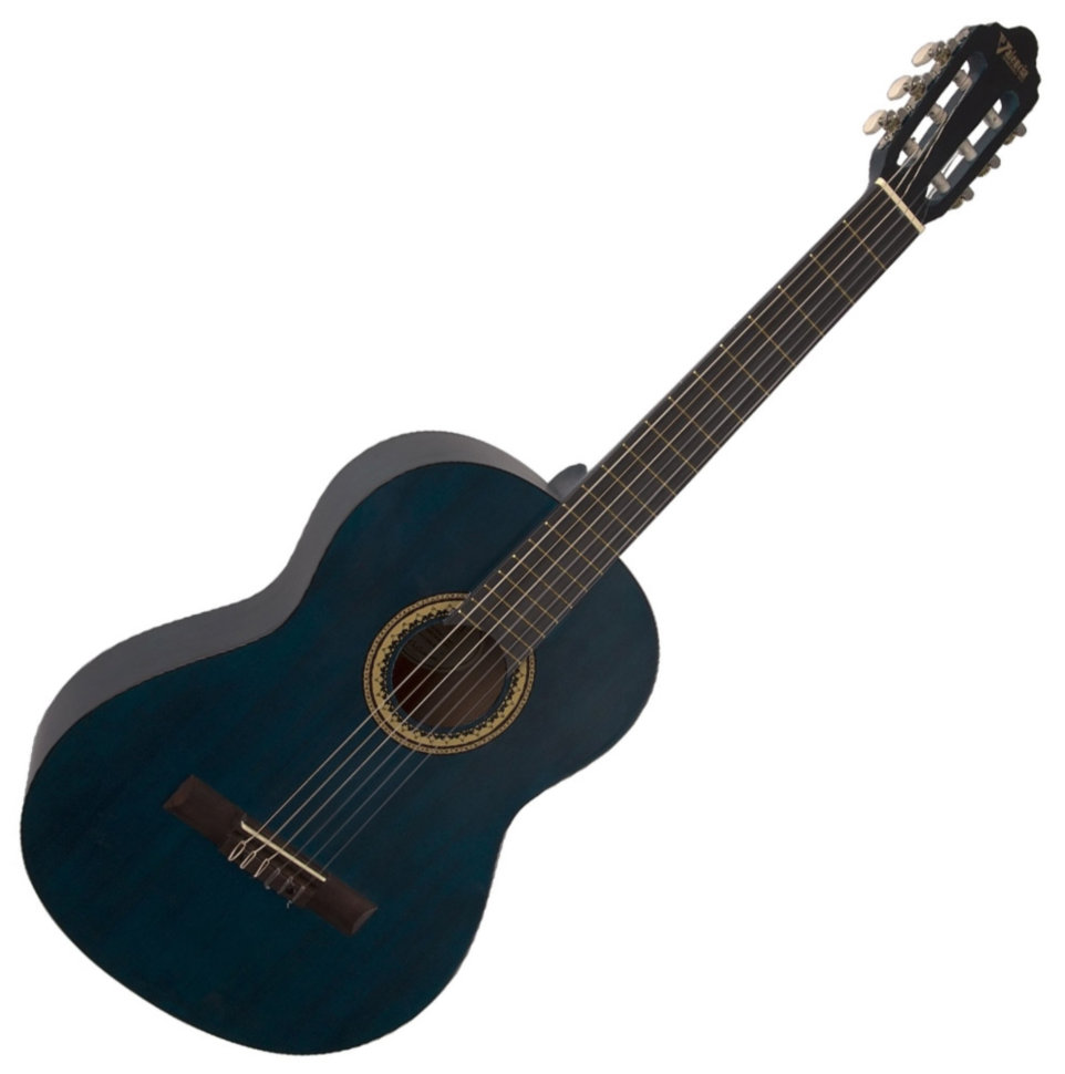 

Классическая гитара Valencia VC204 (размер 4/4) Transparent Blue