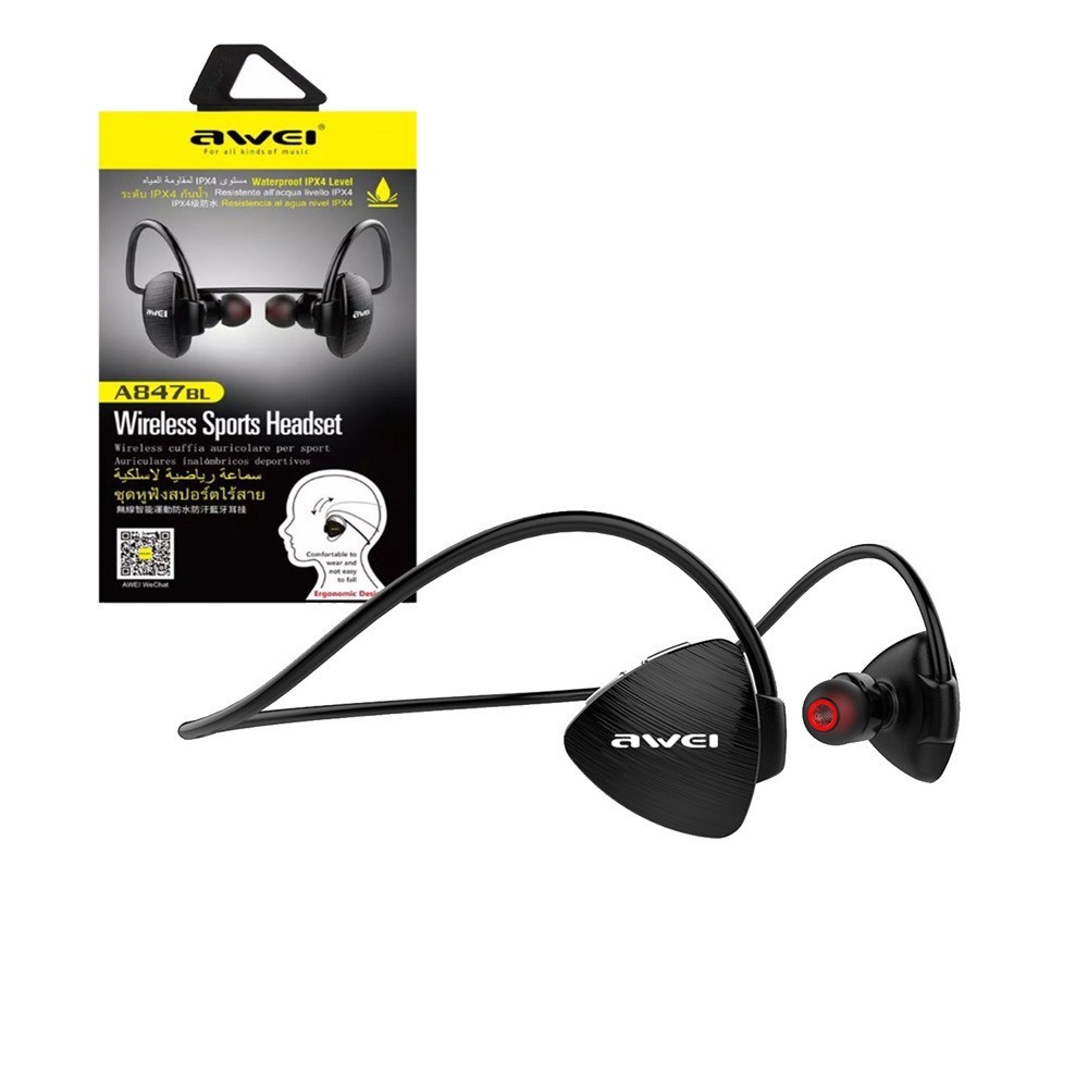 

Наушники с микрофоном Bluetooth Awei A 847BL встроенный в корпус наушников