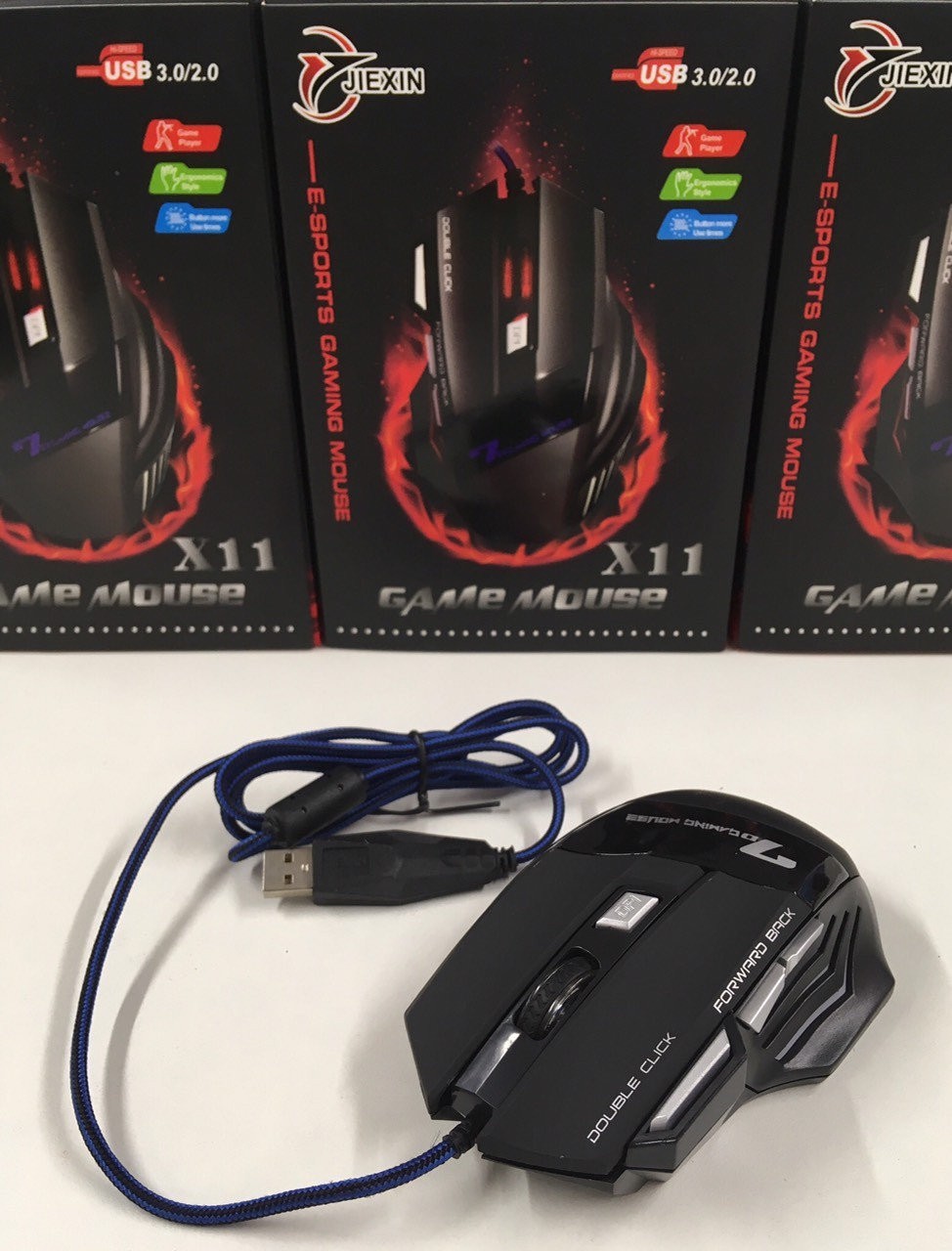 

Мышка игровая X-11 JIE XIN USB 3.0/ 2.0 компьютерная
