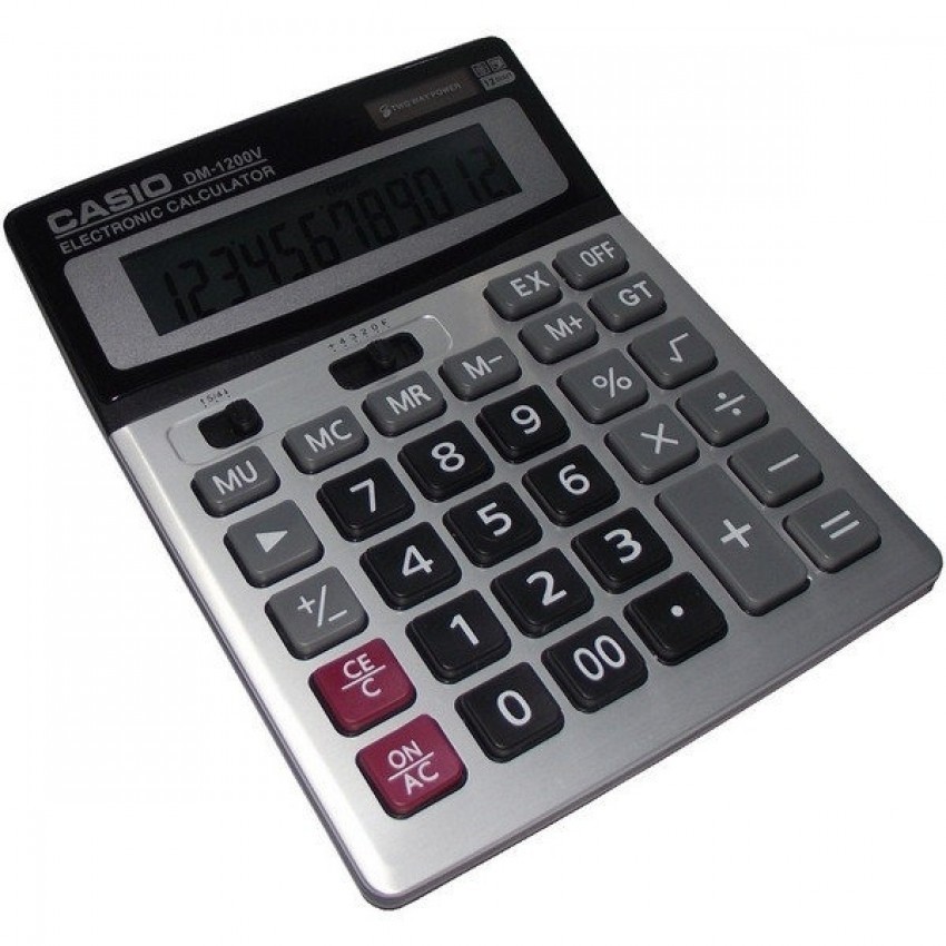 

Калькулятор Casio DM-1200V большой настольный