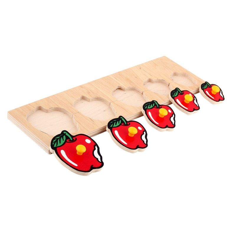 

Рамка-вкладыши Яблоки 5 деталей Lam Toys 29х9х0,9 см Разноцветный 000014291