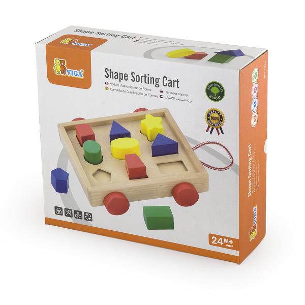 

Сортер Тележка с блоками Viga Toys 22х24,5х7 см Разноцветный 000013152