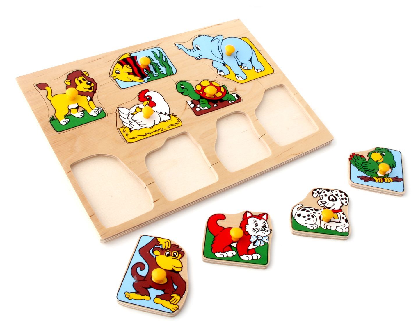 

Рамка-вкладыши Животные 9 деталей Lam Toys 29х20х0,9 см Разноцветный 000014317