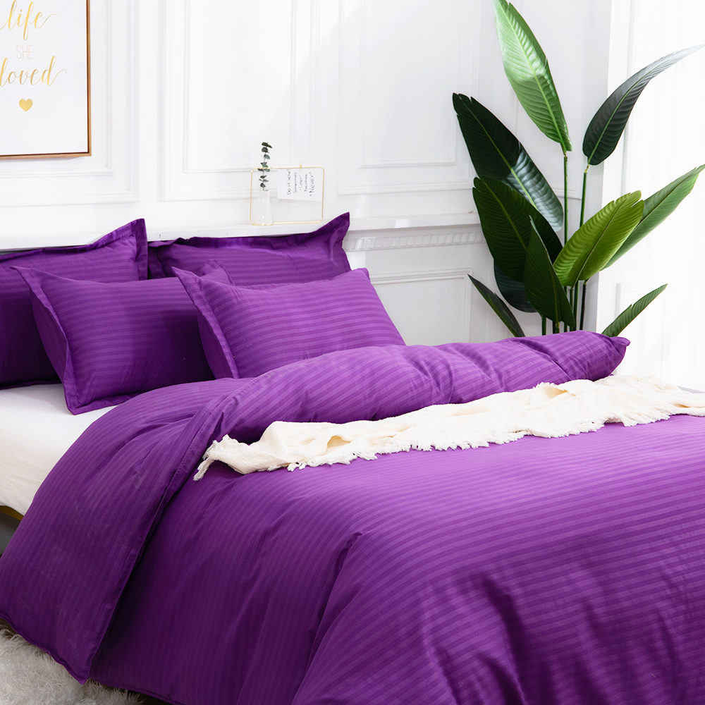 

Постельное белье страйп сатин CottonTwill 200х220 см Фиолетовый 000013783