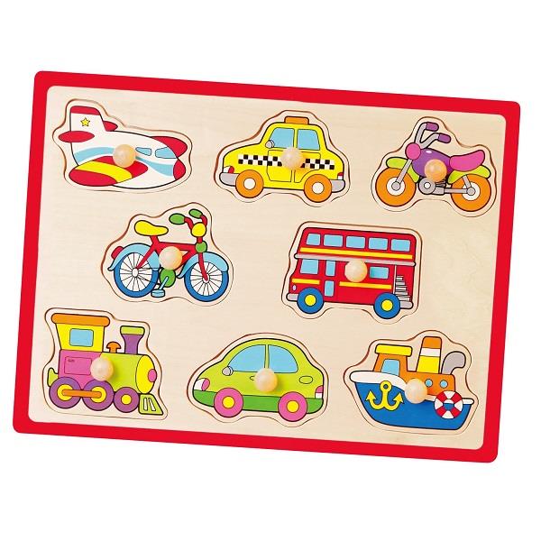 

Пазл-вкладыш Транспорт Viga Toys 22,5х30х1 см Разноцветный 000013332