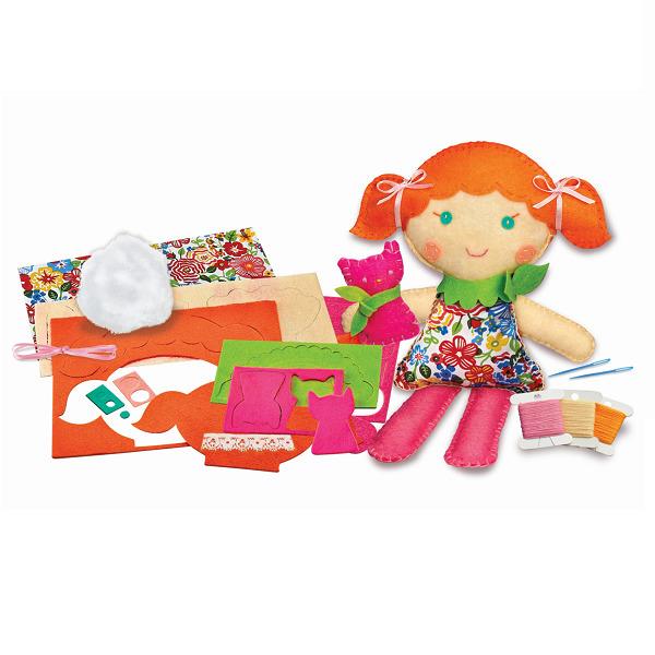 

Набор для творчества Шить Кукла с котенком 4M 21,2х18х8 см Разноцветный 000013394