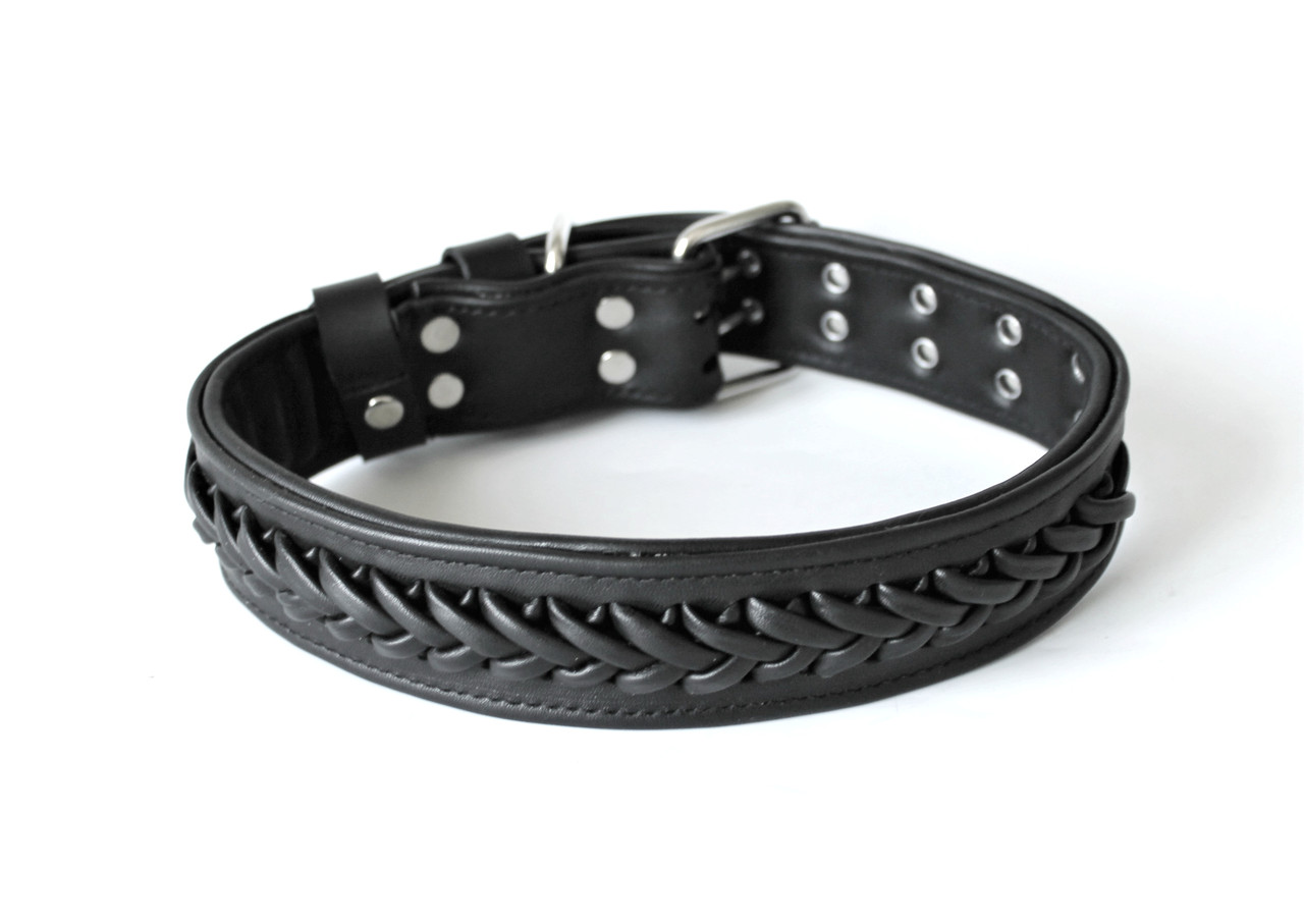 

Ошейник на собаку с плетением Lockdog L (45-55 см) Черный 000013766
