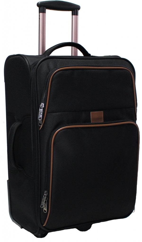

Чемодан Леон 51 л. Bagland 60x38x22 см Черный 000013588