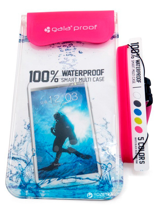 

Чехол водонепроницаемый Gala Waterproof для мобильных телефонов Pink
