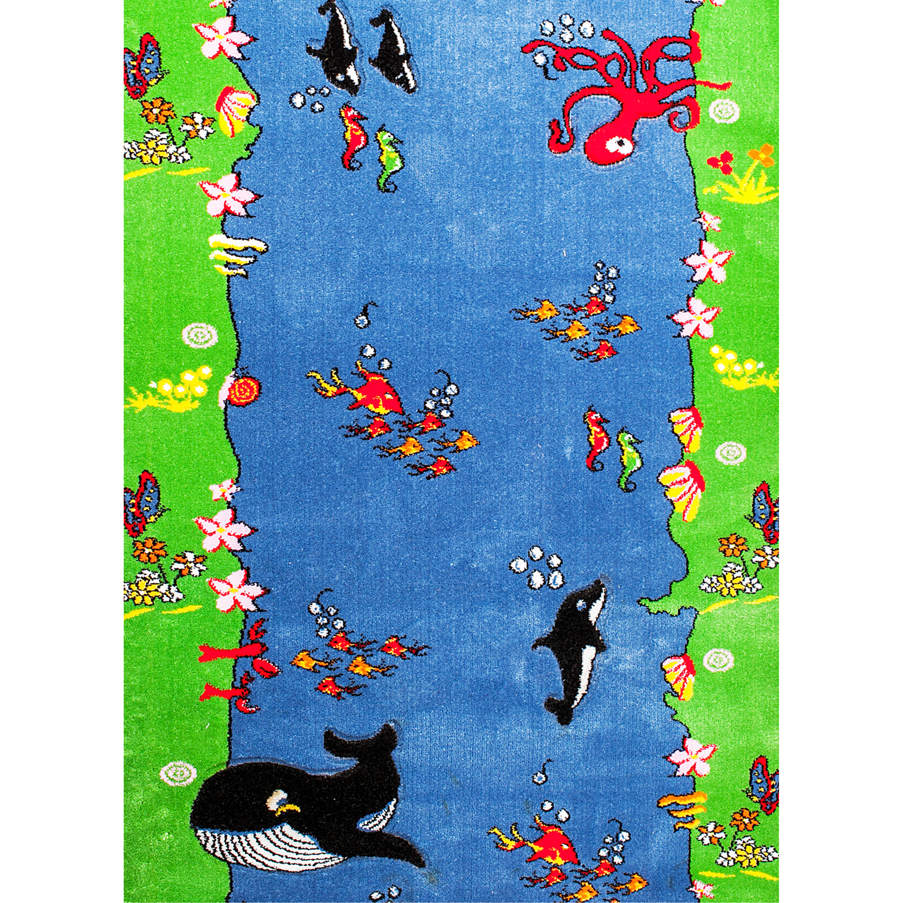 

Коврик Konfetti RAINBOW blue Многоцветный 100х200