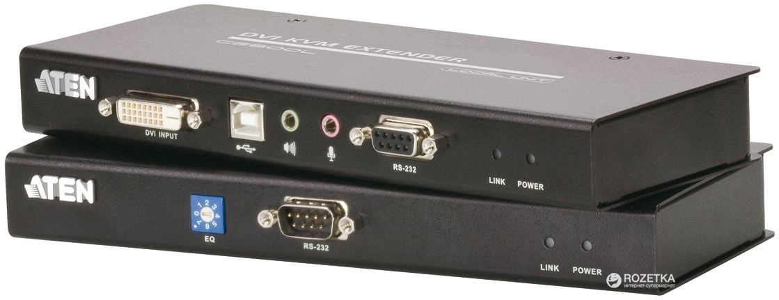 

KVM-подовжувач ATEN CE600 через кабель Cat 5 USB (CE600-A7-G)