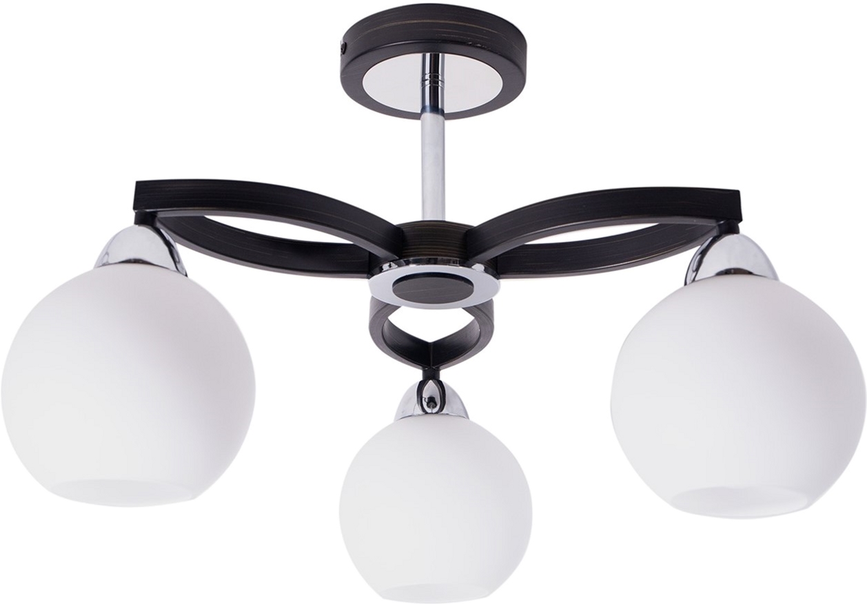 

Люстра Altalusse INL-9268C-03 Chrome Dark wengue Е27 3x40 Вт