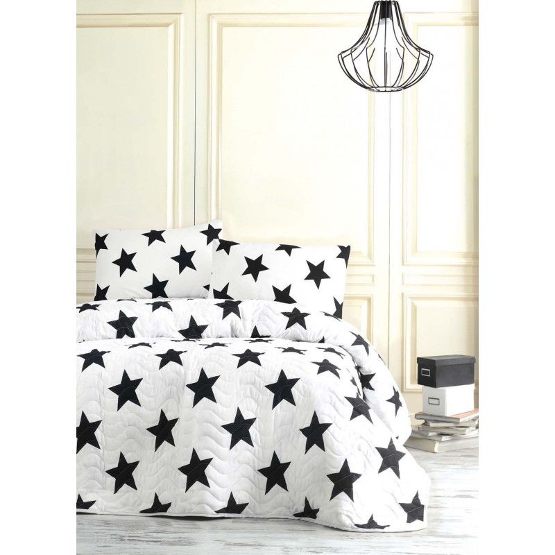 

Покрывало стеганное с наволочкой Eponj Home B&W - BigStar 160*220