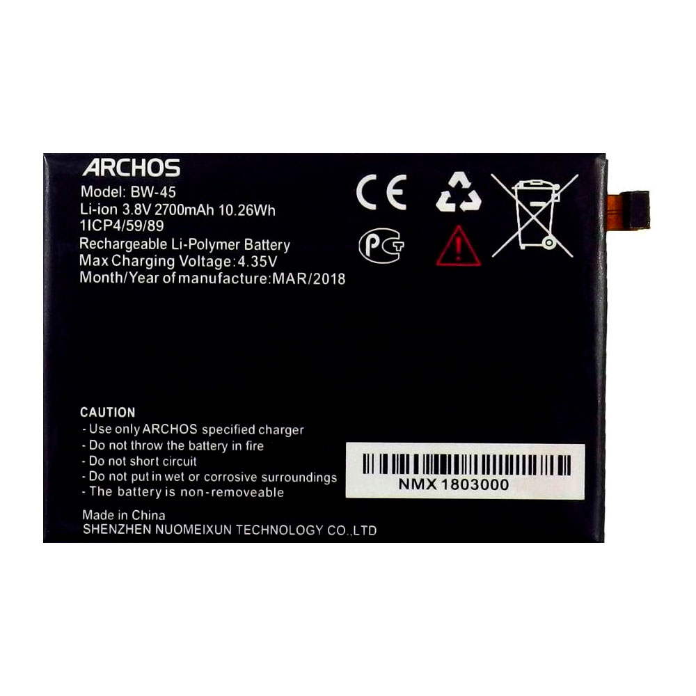 

Аккумулятор Archos BW-45 для Archos 55 Cobalt Plus (2700 mAh) Original PRC