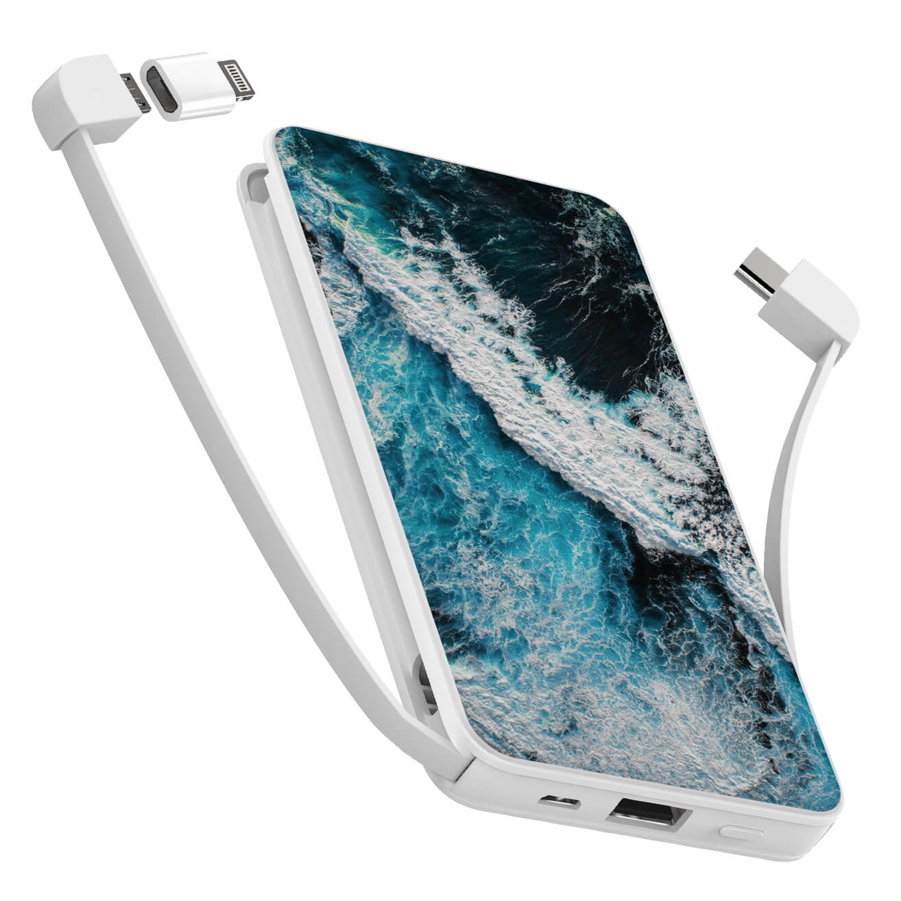 

УМБ Power Bank (повербанк) ZIZ Океаническая волна 10000 мАч