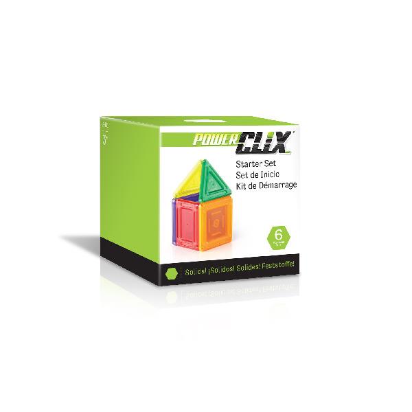 

Конструктор PowerClix Solids Базовый набор, 6 деталей Guidecraft 7х7х7 см Разноцветный 000014442