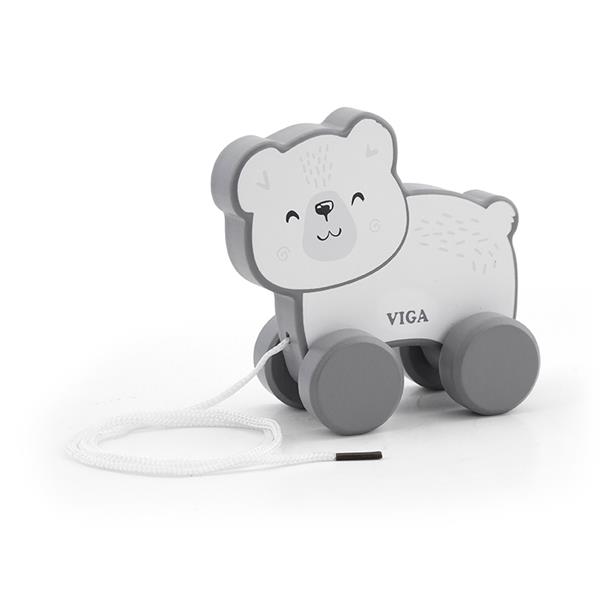 

Каталка Белый медведь Viga Toys 10,8х10,5х5,3 см Серый 000013434