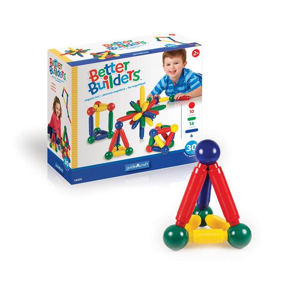 

Конструктор Better Builders, 30 деталей Guidecraft 25х29х11 см Разноцветный 000014453