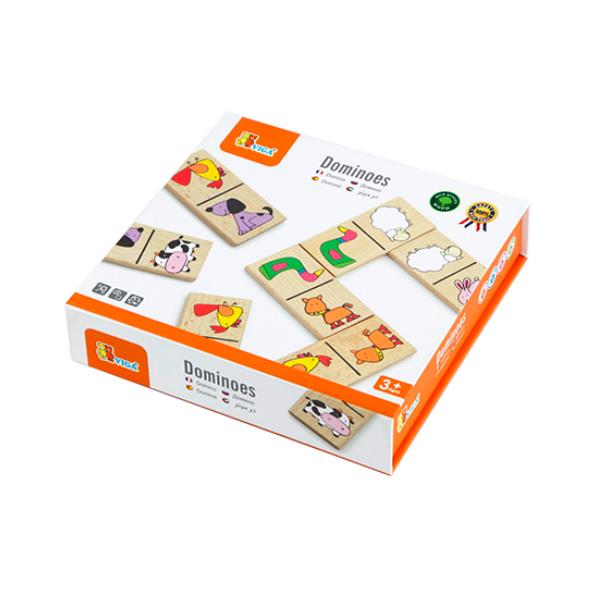 

Настольная игра Домино Животные Viga Toys 5х21х19 см Разноцветный 000014491
