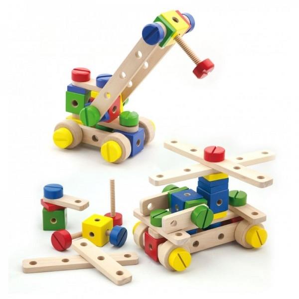 

Набор строительных блоков 53 детали Viga Toys 31х31х5,5 см Разноцветный 000013096