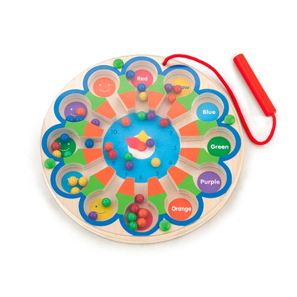 

Развивающая игрушка Магнитный лабиринт Часы Viga Toys 4х21х21 см Разноцветный 000013205
