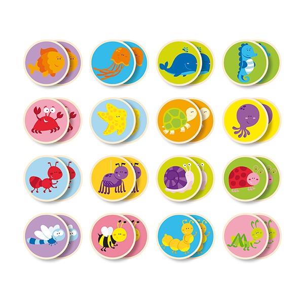 

Настольная игра Memory 32 карточки Viga Toys 19х21х4,5 см Разноцветный 000014485