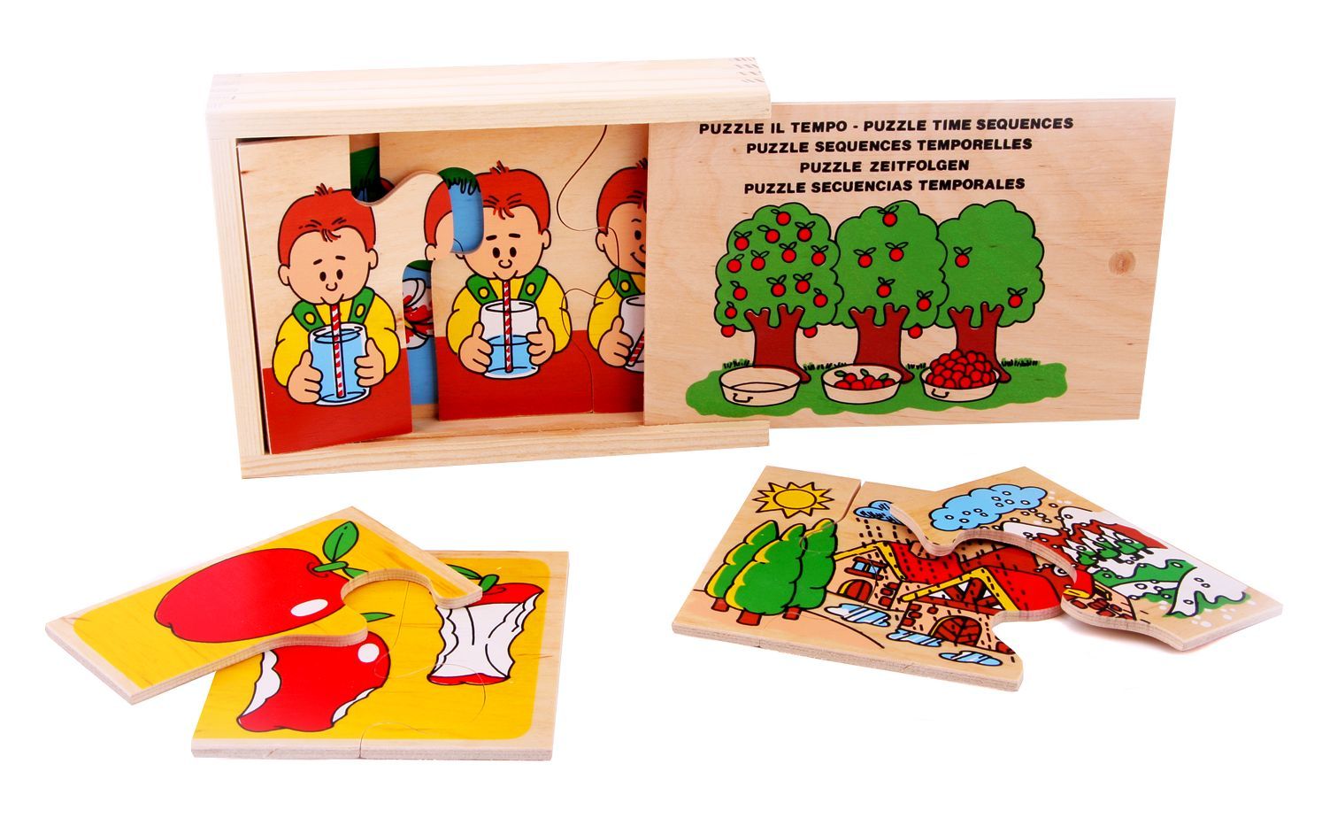 

Пазл Относительно времени 24 детали Lam Toys 5,7х12х0,6 см Разноцветный 000014318