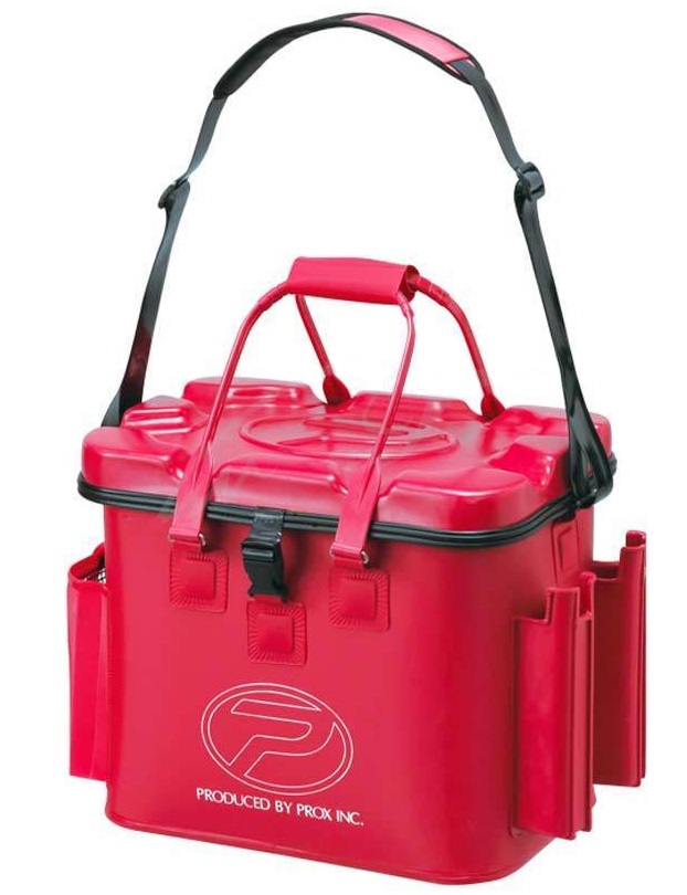 

Сумка рыболовная Prox EVA Tackle Bag With Rod Holder 35л 47x31.5x33.5см красная (1850.01.49)