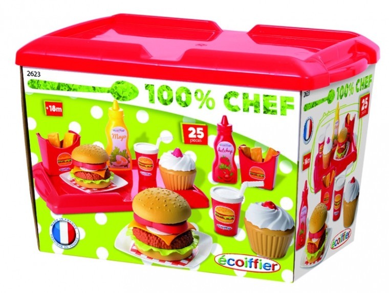 

Набор продуктов Ecoiffier Гамбургер с посудой (2623)