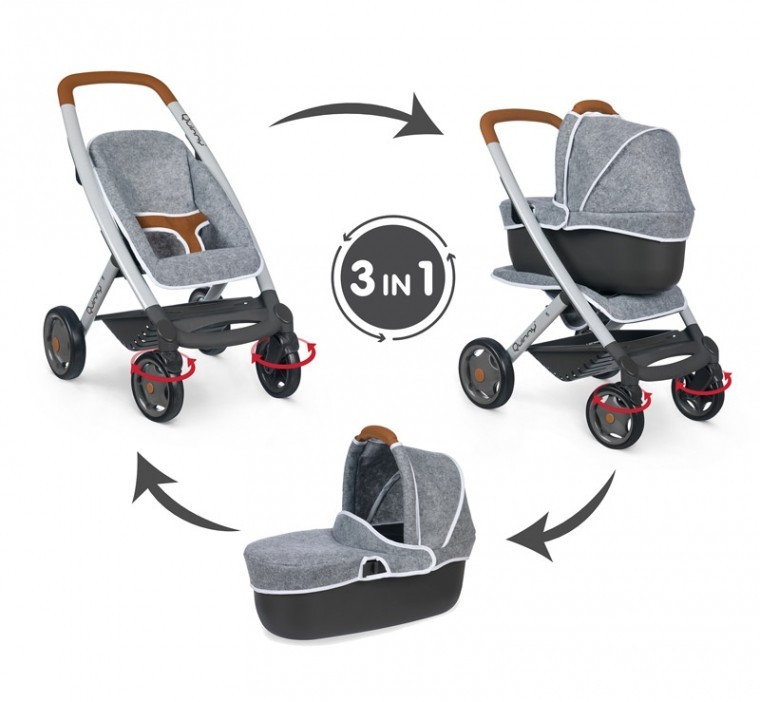 

Коляска Pico Maxi-Cosi & Quinny 3 в 1 Графит с люлькой (253104)