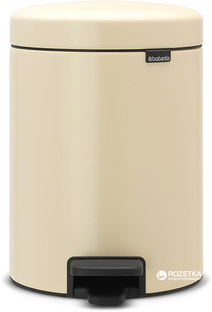 

Ведро для мусора Brabantia Pedal Bin 5 л Almond