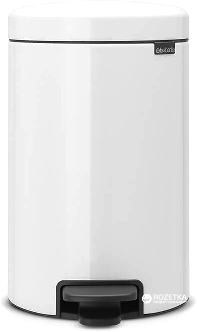 

Ведро для мусора Brabantia Pedal Bin 12 л White